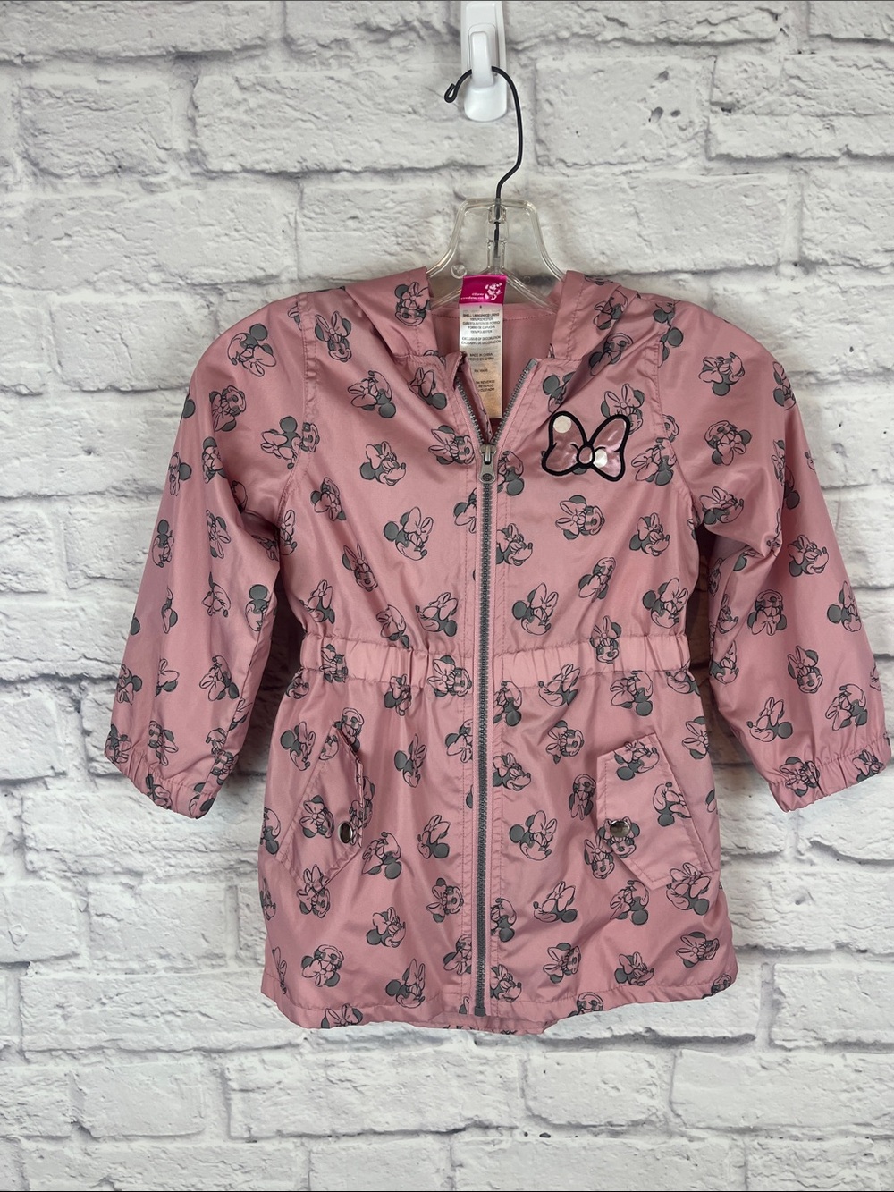 Disney Jr. Minnie Mouse Hooded lightweight jacket size 5